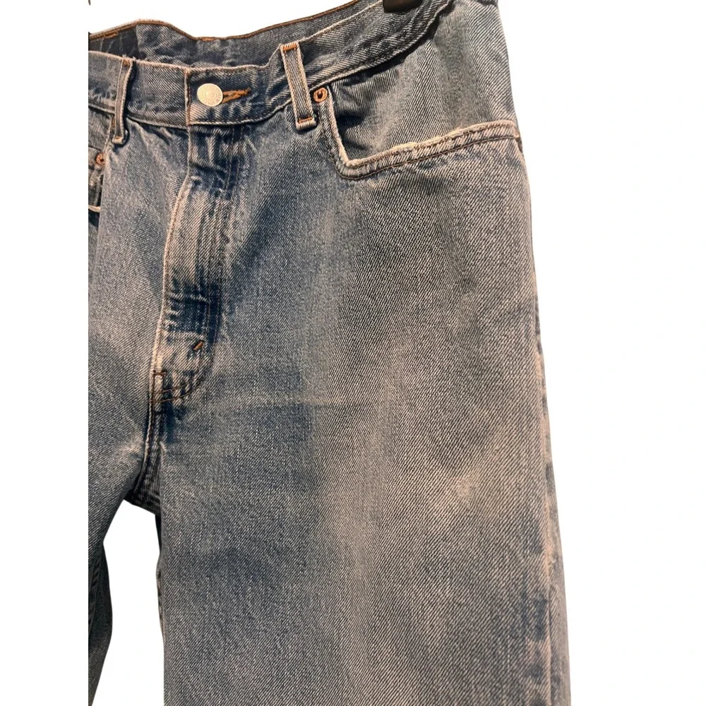 Levi's 505 Jeans Blue Regular Fit Straight Leg Vintage Retro 34x32 Mens